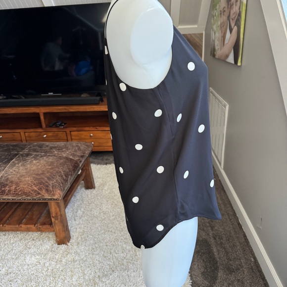 Loft Navy and White Polka Dot Tank NWT - Picture 2 of 4